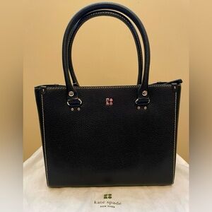 NWT Kate Spade New York Quinn Tarrytown Core Black Leather Handbag
